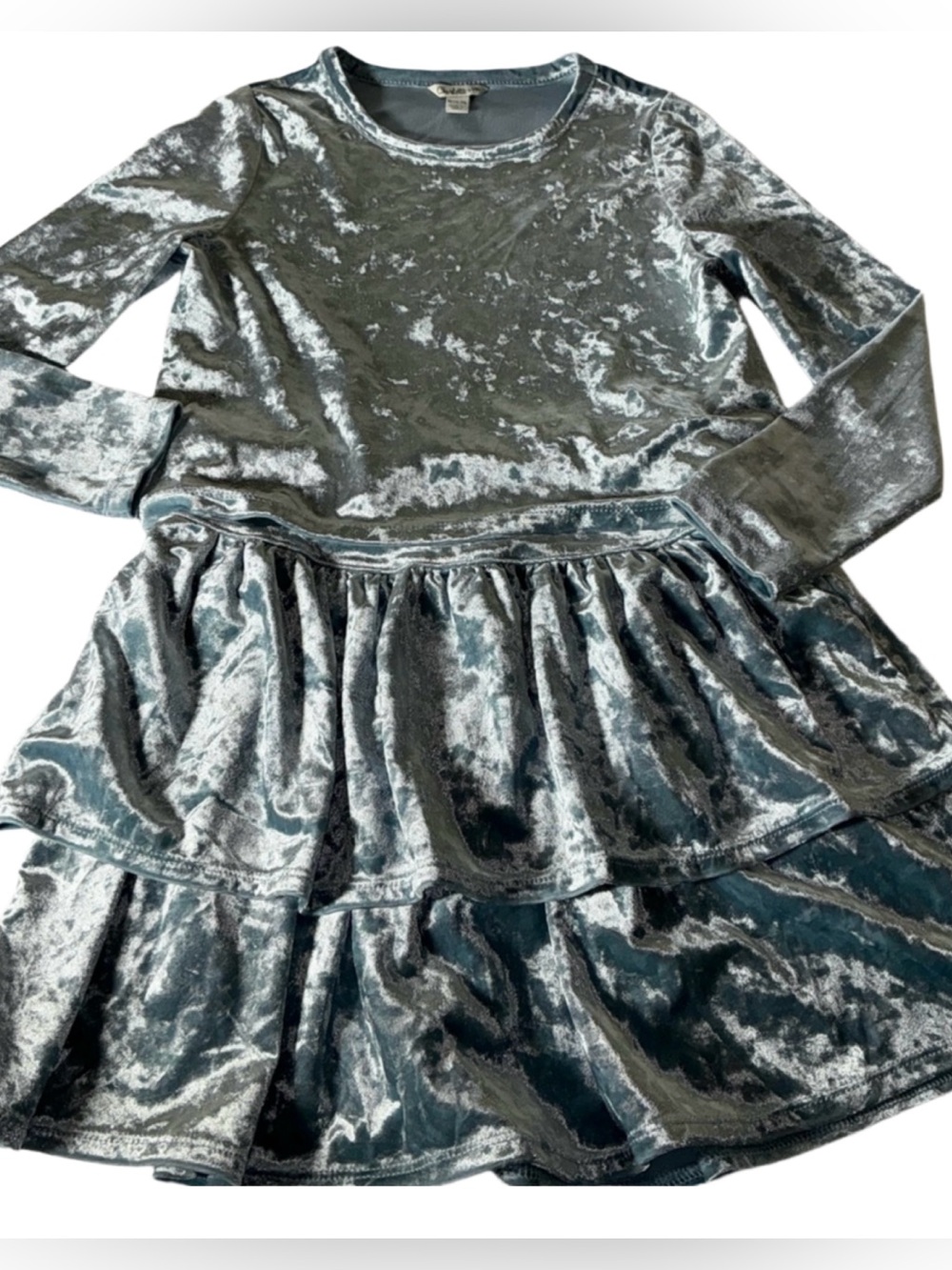 Charlotte By Cato Kids Velvet Tiered Skirt & Top Size M (10-12)